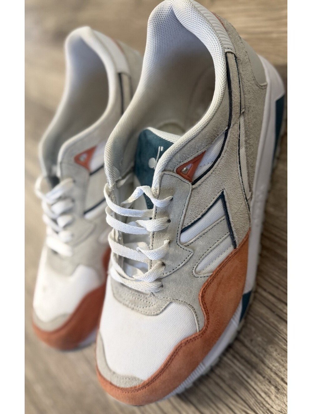 Diadora N9002 Overland Dawn Blue Orange White Men's Size 11 Retro Running Shoes
